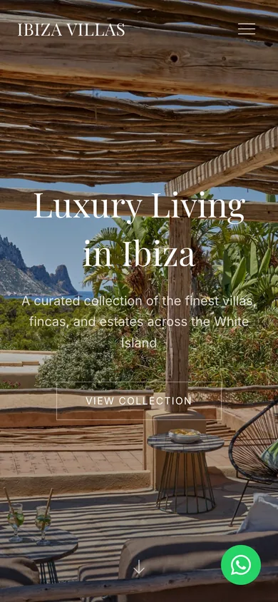 BLD Properties website on a phone